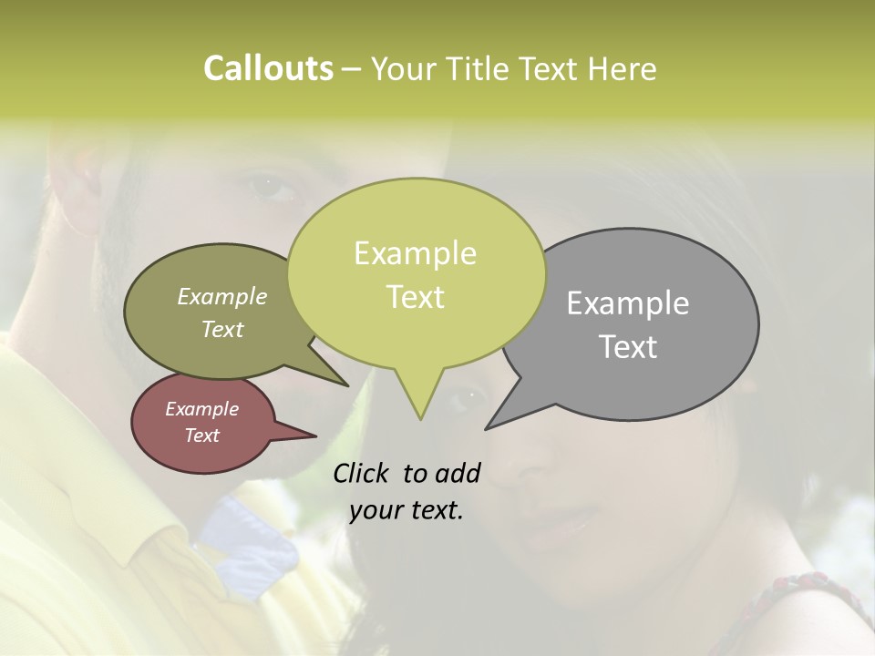 Beautiful Couple, Close Together Marriage, Counseling PowerPoint Template