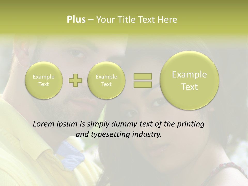 Beautiful Couple, Close Together Marriage, Counseling PowerPoint Template