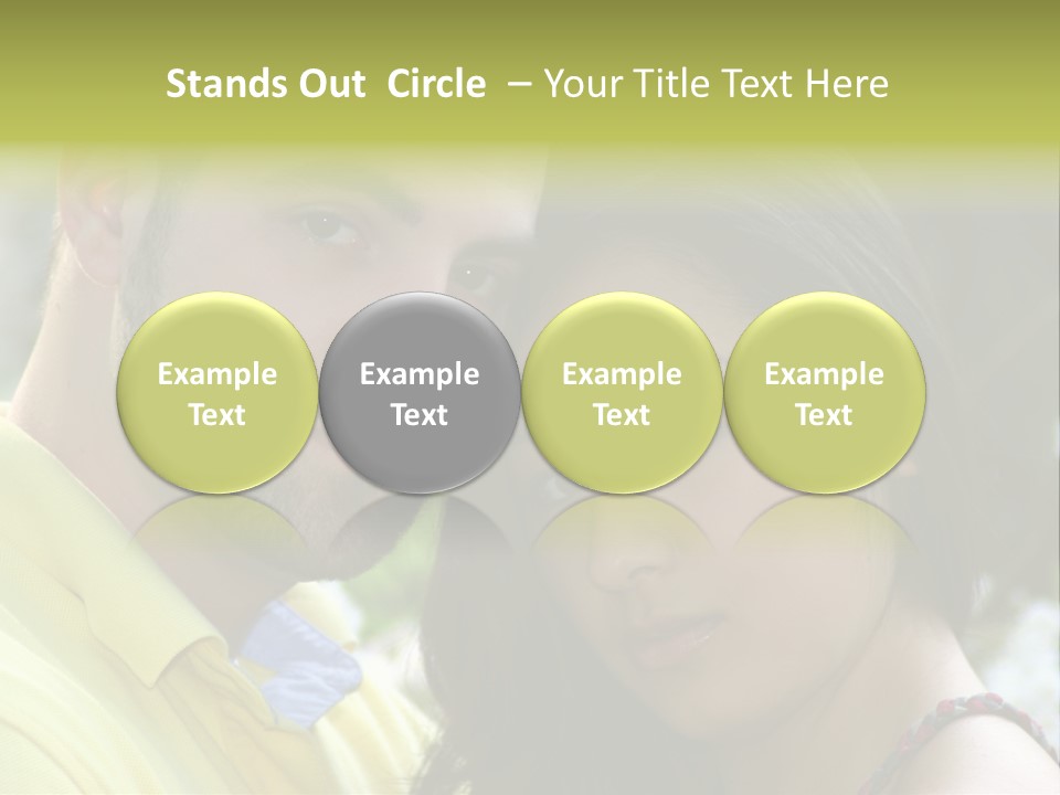 Beautiful Couple, Close Together Marriage, Counseling PowerPoint Template