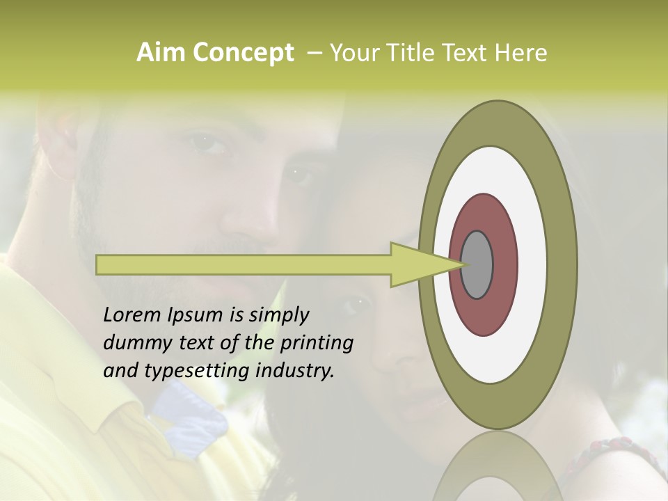 Beautiful Couple, Close Together Marriage, Counseling PowerPoint Template