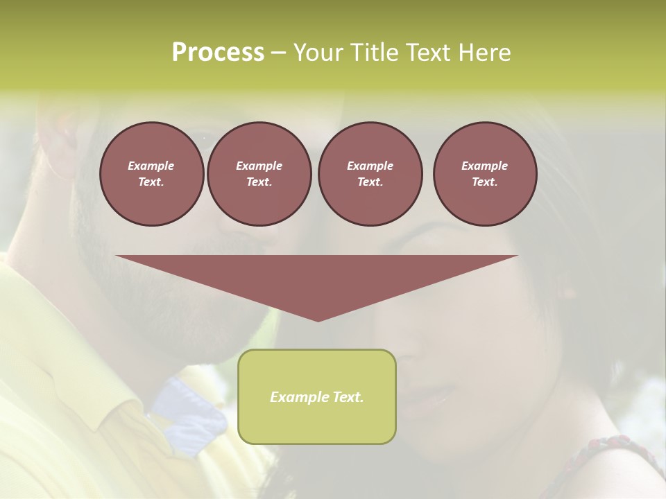 Beautiful Couple, Close Together Marriage, Counseling PowerPoint Template