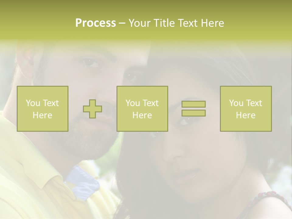 Beautiful Couple, Close Together Marriage, Counseling PowerPoint Template