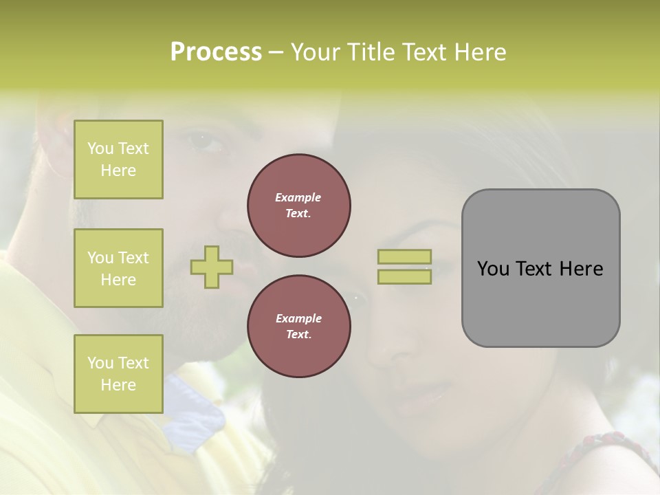 Beautiful Couple, Close Together Marriage, Counseling PowerPoint Template