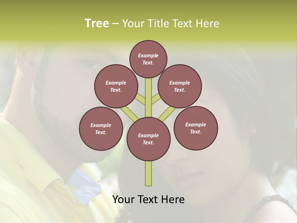 Beautiful Couple, Close Together Marriage, Counseling PowerPoint Template