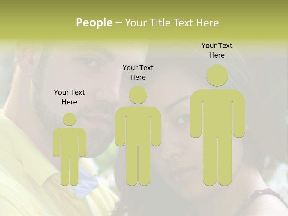 Beautiful Couple, Close Together Marriage, Counseling PowerPoint Template