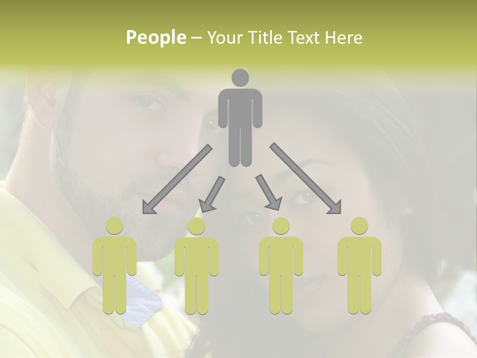 Beautiful Couple, Close Together Marriage, Counseling PowerPoint Template
