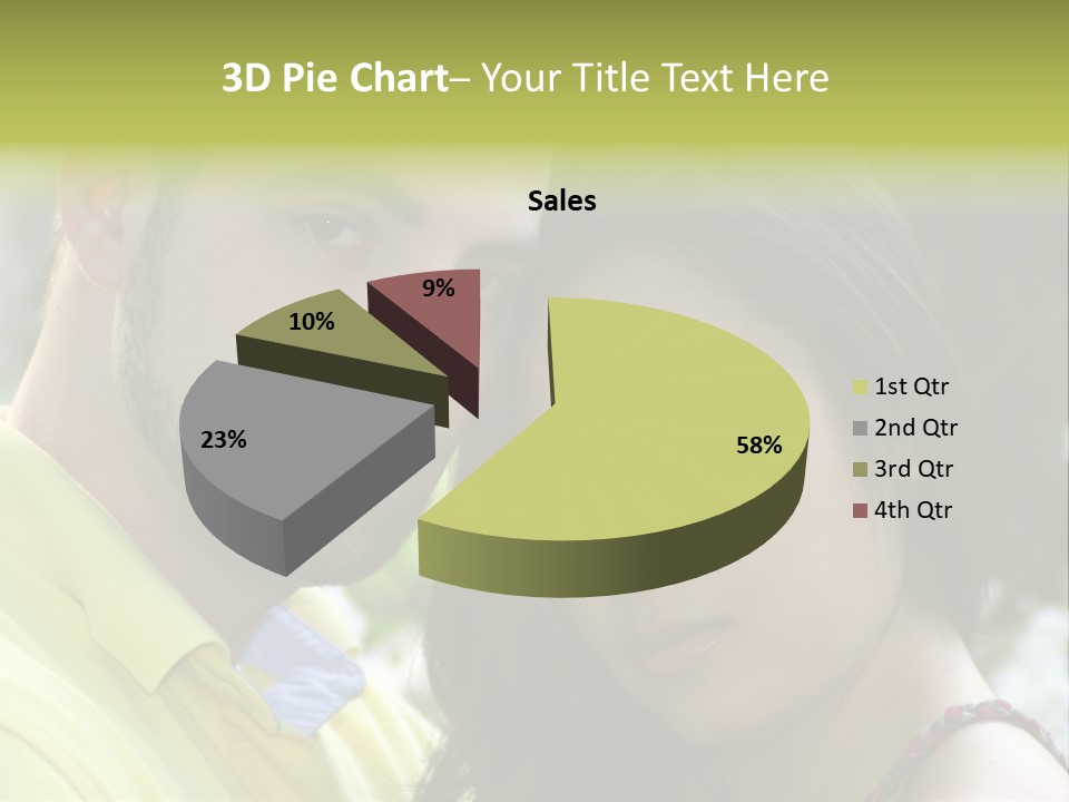 Beautiful Couple, Close Together Marriage, Counseling PowerPoint Template