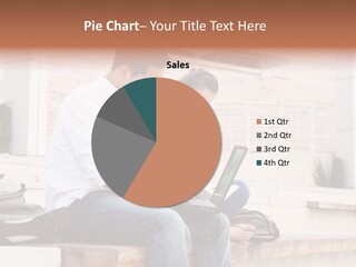 Attractive Students At College Studying Using A Laptop Computer PowerPoint Template