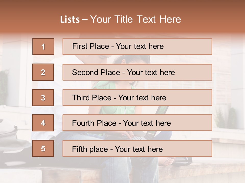 Attractive Students At College Studying Using A Laptop Computer PowerPoint Template