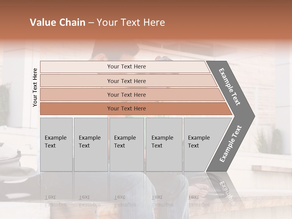Attractive Students At College Studying Using A Laptop Computer PowerPoint Template