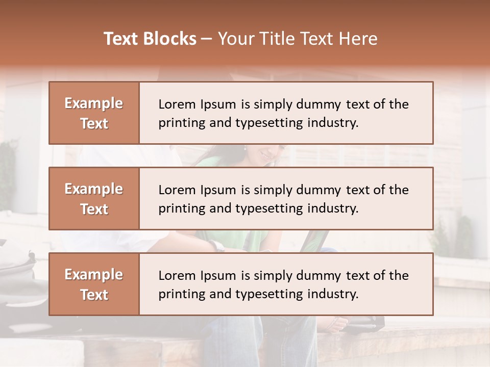 Attractive Students At College Studying Using A Laptop Computer PowerPoint Template