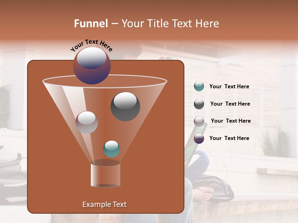 Attractive Students At College Studying Using A Laptop Computer PowerPoint Template