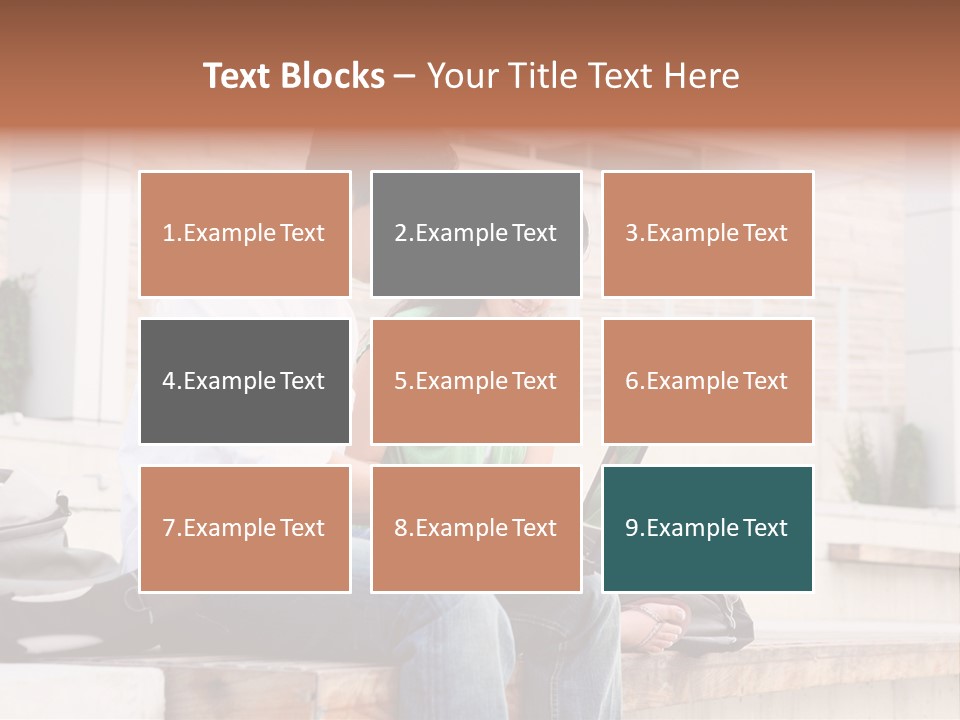 Attractive Students At College Studying Using A Laptop Computer PowerPoint Template