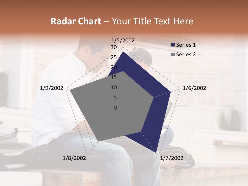 Attractive Students At College Studying Using A Laptop Computer PowerPoint Template