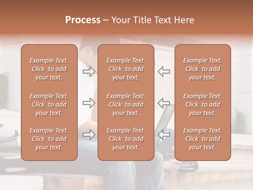 Attractive Students At College Studying Using A Laptop Computer PowerPoint Template
