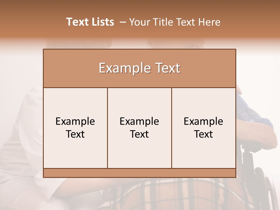 Health Care Worker And Elderly Woman In Wheelchair Needs Help PowerPoint Template