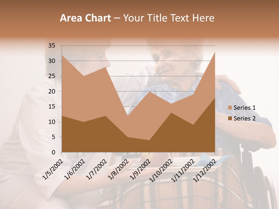 Health Care Worker And Elderly Woman In Wheelchair Needs Help PowerPoint Template