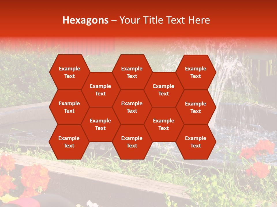 Squirrel At The Fountain PowerPoint Template