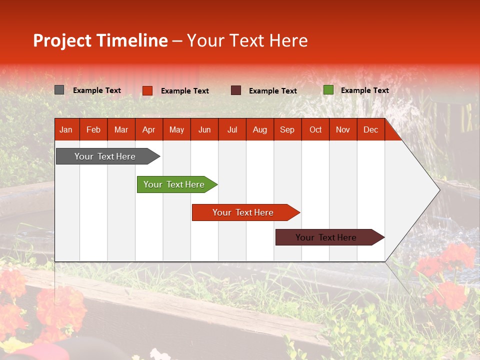 Squirrel At The Fountain PowerPoint Template