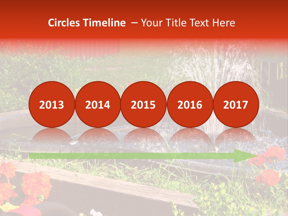 Squirrel At The Fountain PowerPoint Template