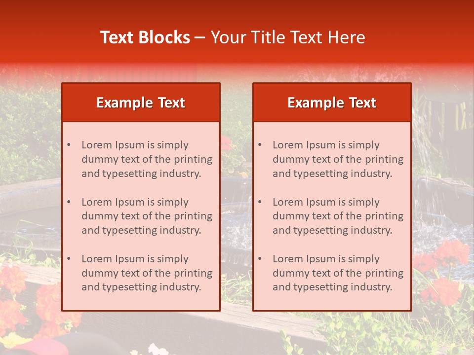 Squirrel At The Fountain PowerPoint Template