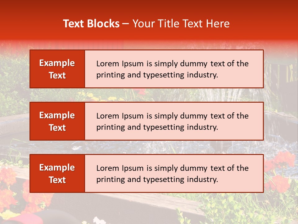 Squirrel At The Fountain PowerPoint Template