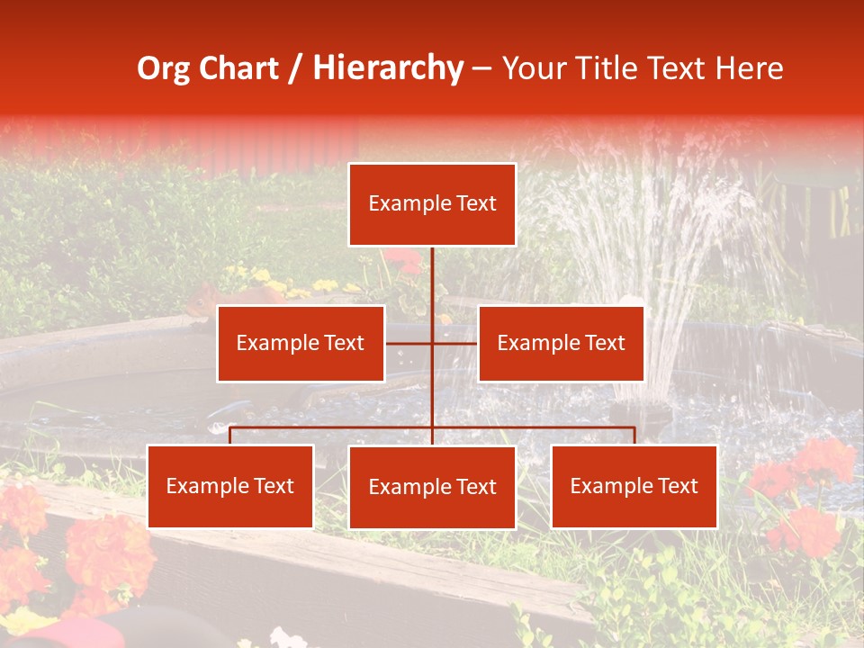 Squirrel At The Fountain PowerPoint Template