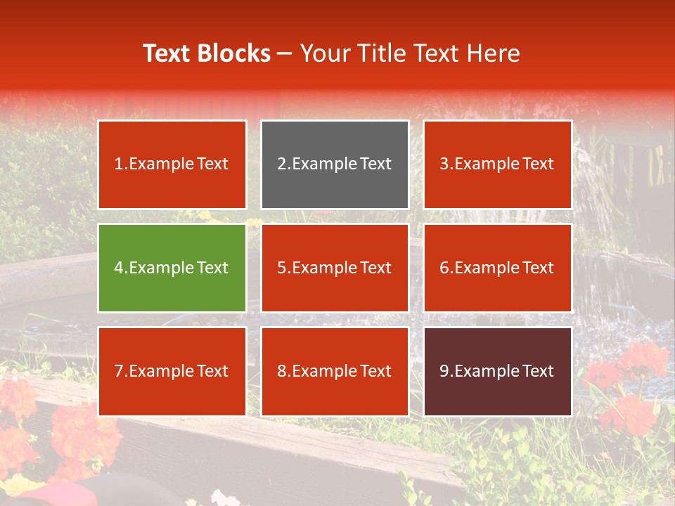 Squirrel At The Fountain PowerPoint Template