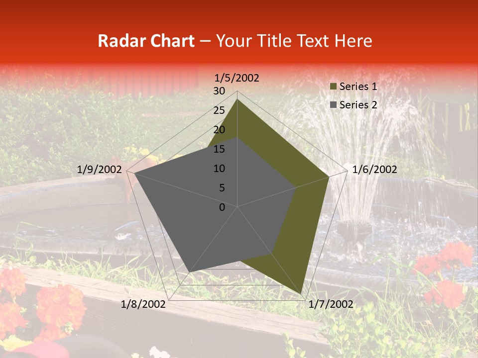 Squirrel At The Fountain PowerPoint Template