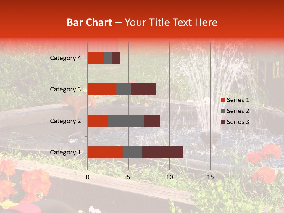 Squirrel At The Fountain PowerPoint Template