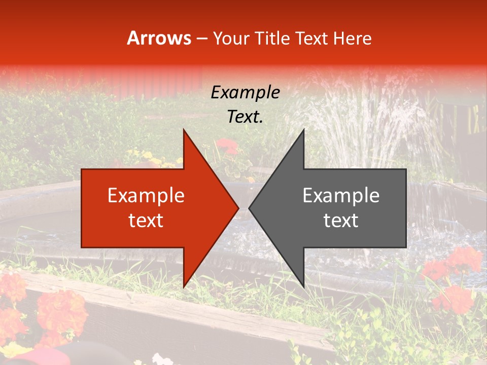 Squirrel At The Fountain PowerPoint Template