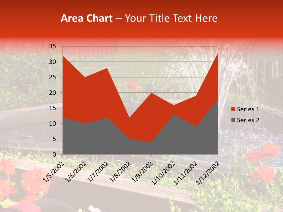 Squirrel At The Fountain PowerPoint Template