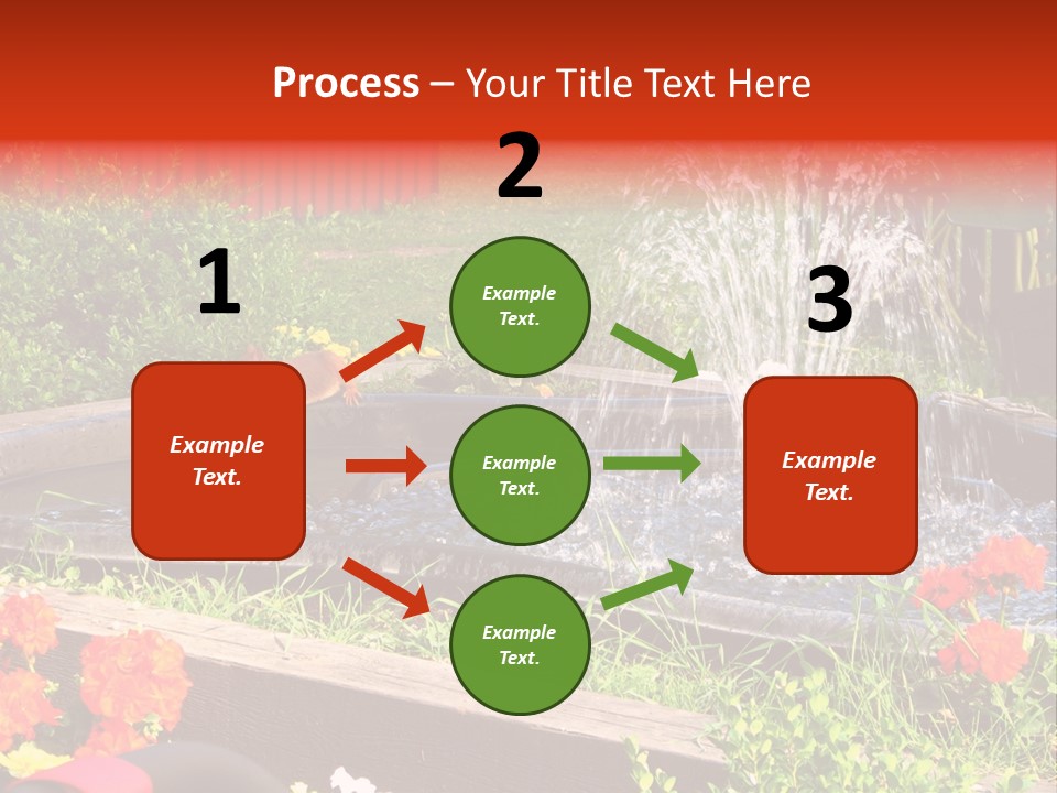 Squirrel At The Fountain PowerPoint Template