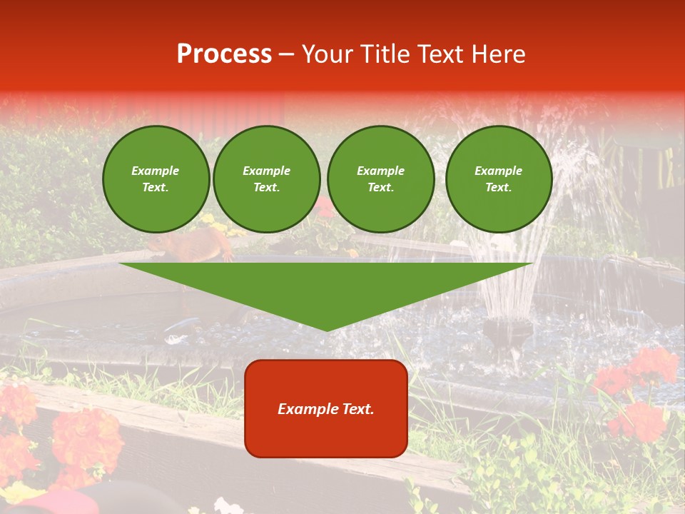 Squirrel At The Fountain PowerPoint Template