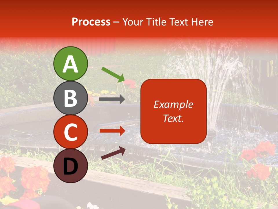 Squirrel At The Fountain PowerPoint Template