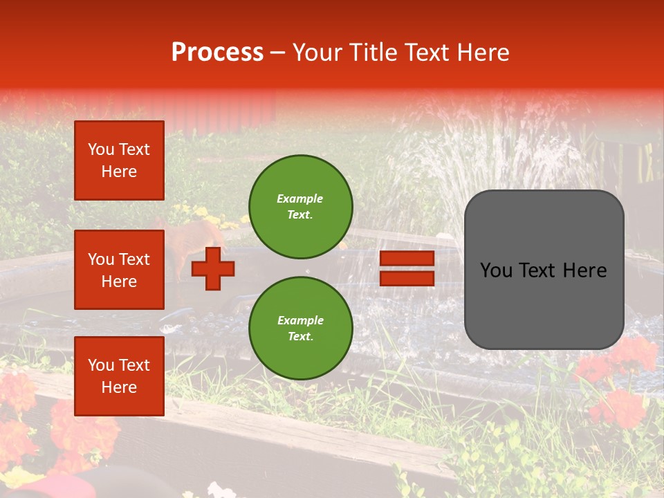 Squirrel At The Fountain PowerPoint Template