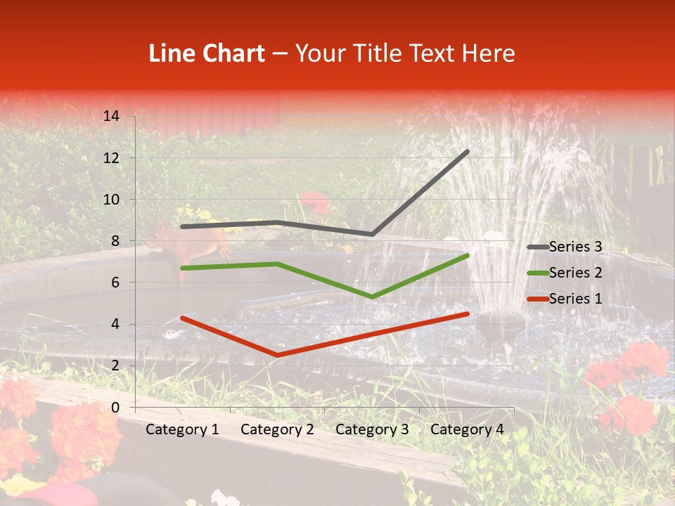 Squirrel At The Fountain PowerPoint Template