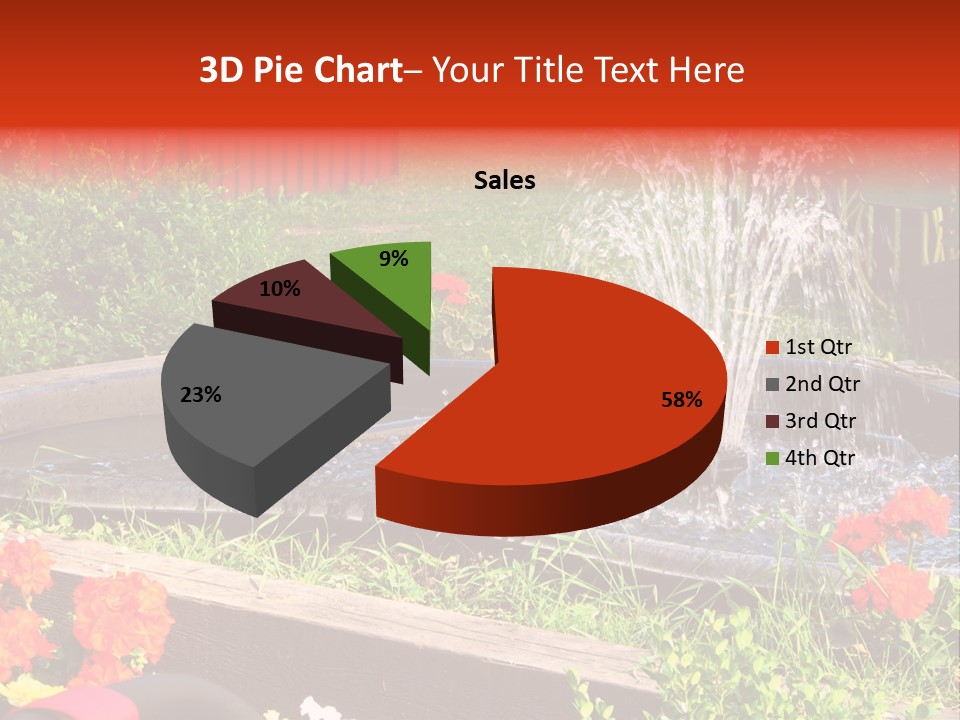 Squirrel At The Fountain PowerPoint Template