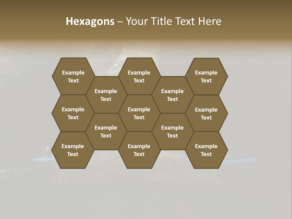 Kayakers In Cave PowerPoint Template