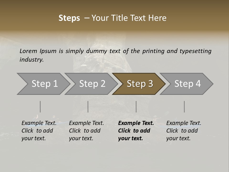 Kayakers In Cave PowerPoint Template