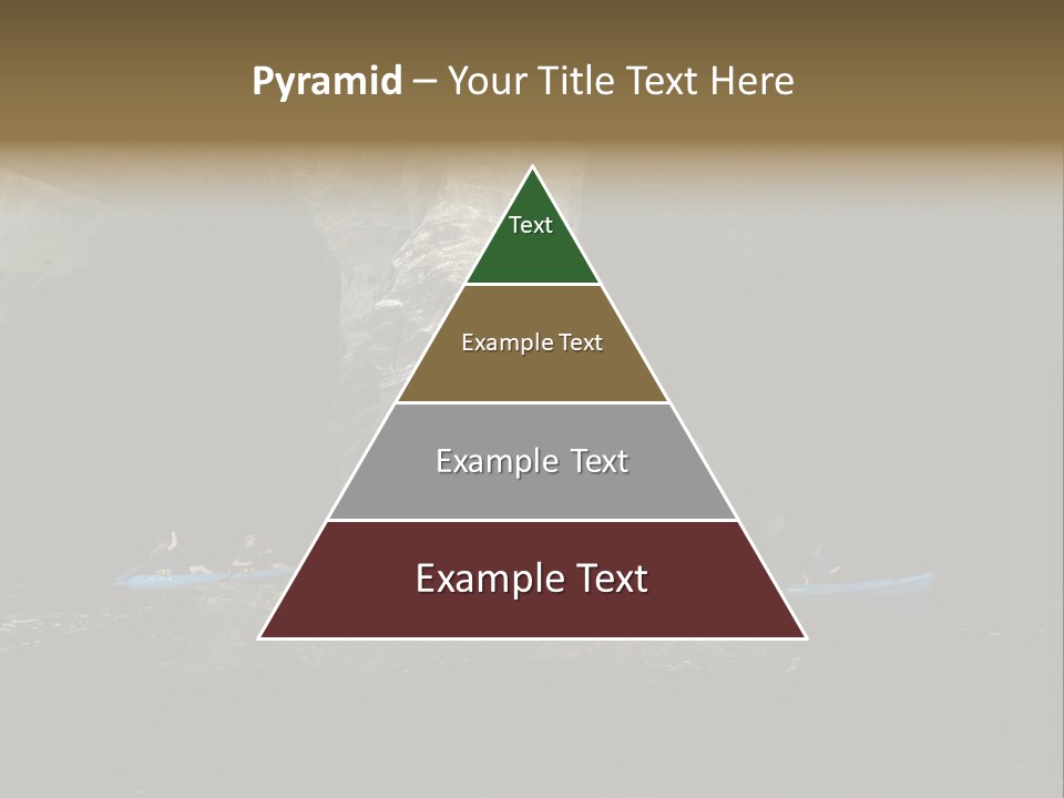 Kayakers In Cave PowerPoint Template