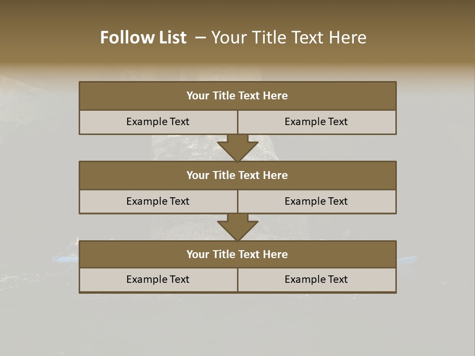 Kayakers In Cave PowerPoint Template