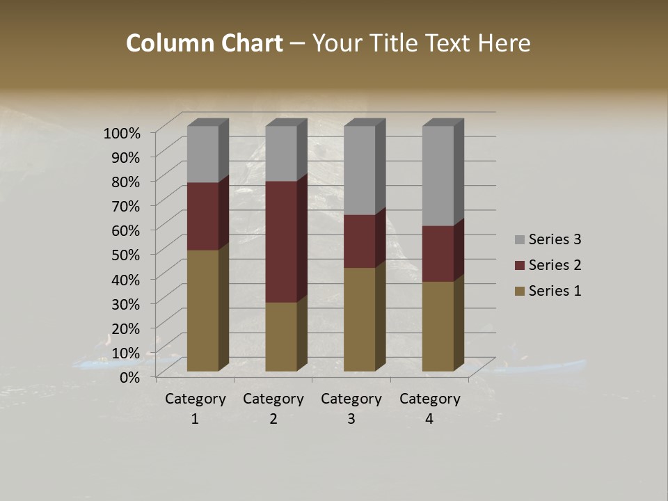 Kayakers In Cave PowerPoint Template