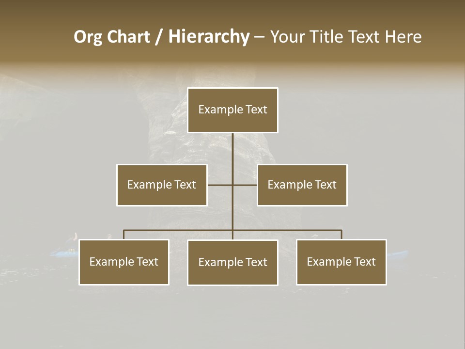Kayakers In Cave PowerPoint Template