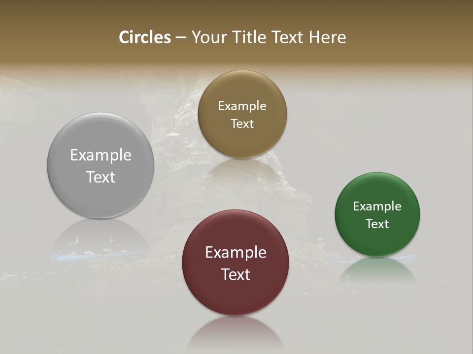 Kayakers In Cave PowerPoint Template