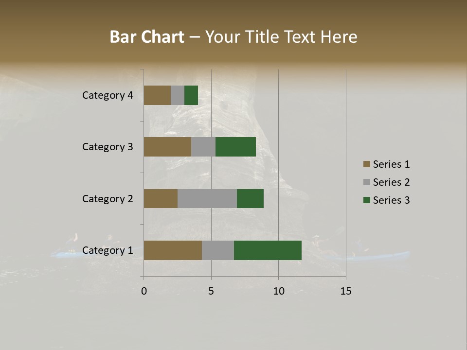 Kayakers In Cave PowerPoint Template
