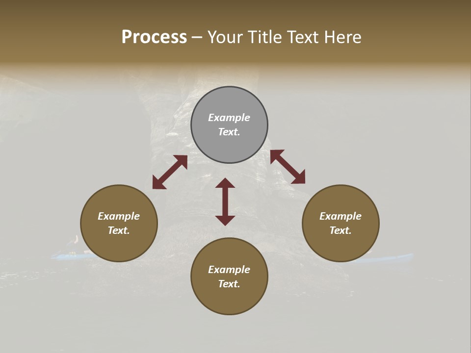 Kayakers In Cave PowerPoint Template