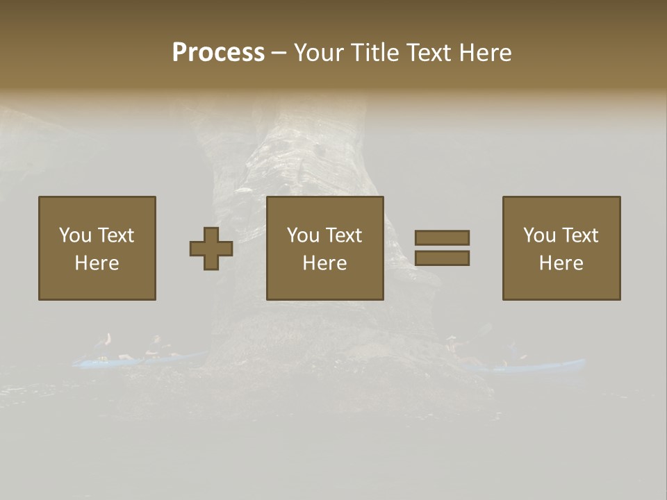 Kayakers In Cave PowerPoint Template