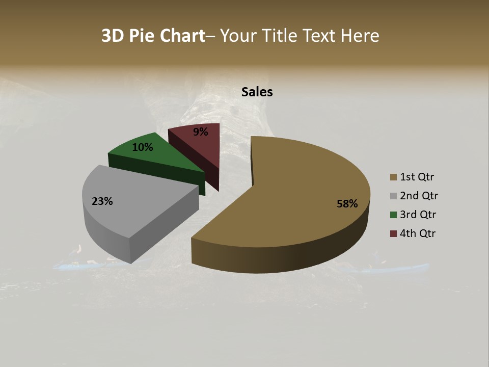 Kayakers In Cave PowerPoint Template