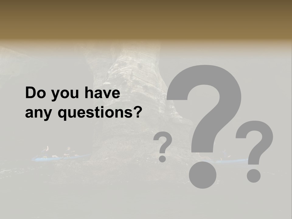 Kayakers In Cave PowerPoint Template
